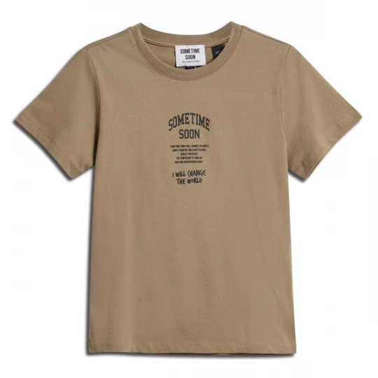 Foto van product SOMETIME SOON Shirt 'Dimas' sepia / zwart