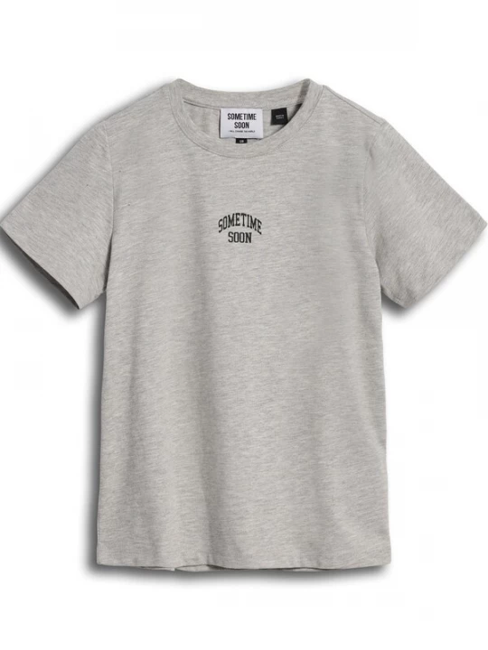 Foto van product SOMETIME SOON Shirt 'Empower' grijs gemêleerd / zwart / wit