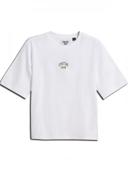 Foto van product SOMETIME SOON Shirt 'Karma' grasgroen / wit