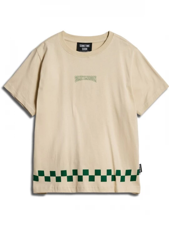 Foto van product SOMETIME SOON Shirt lichtbeige / groen