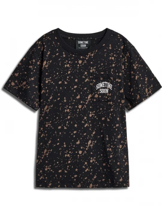 Foto van product SOMETIME SOON Shirt lichtbruin / zwart / wit