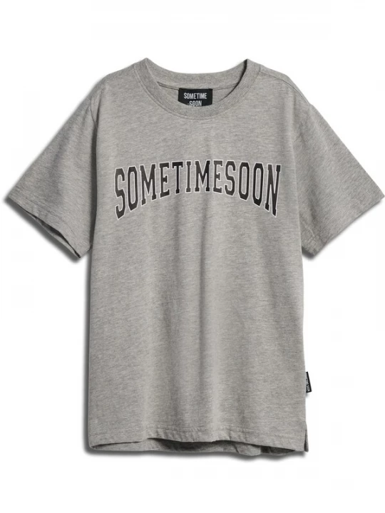 Foto van product SOMETIME SOON Shirt 'OCEAN' lichtgrijs / zwart / wit