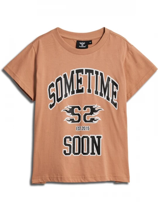Foto van product SOMETIME SOON Shirt oranje / zwart / wit