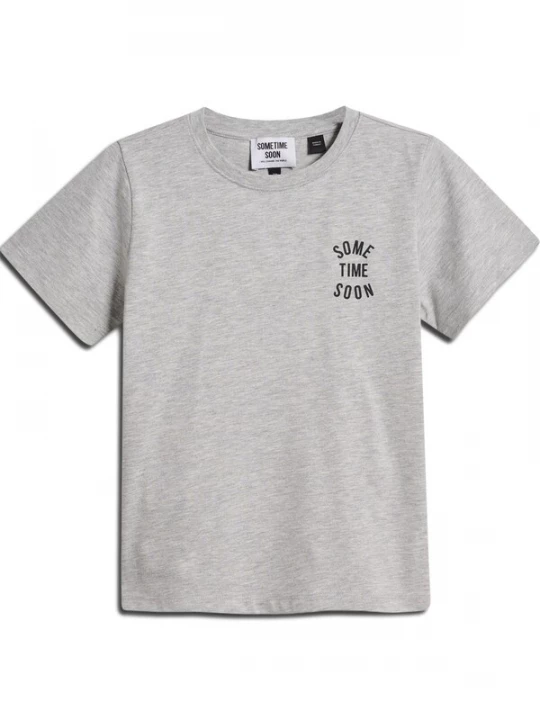 Foto van product SOMETIME SOON Shirt 'Revolution' grijs gemêleerd / zwart