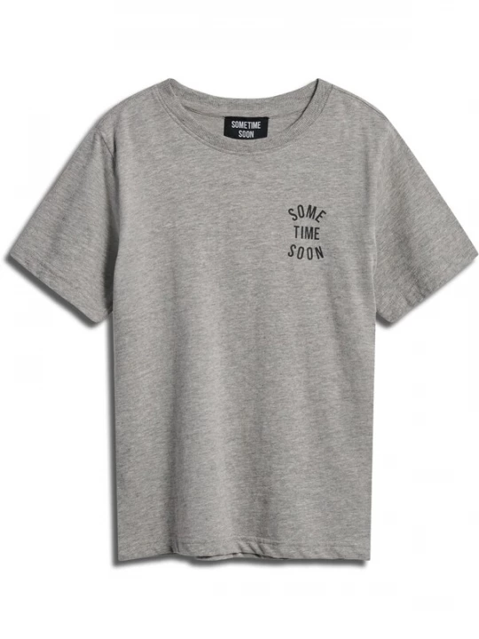 Foto van product SOMETIME SOON Shirt 'Revolution' grijs gemêleerd / zwart