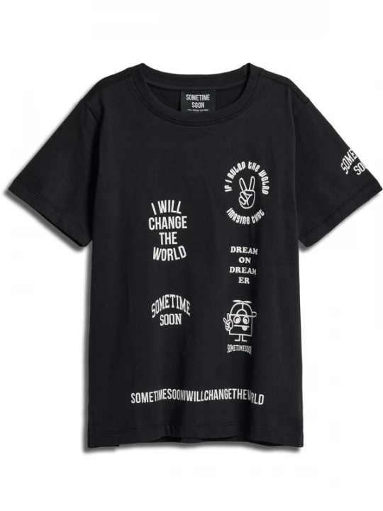 Foto van product SOMETIME SOON Shirt zwart / wit