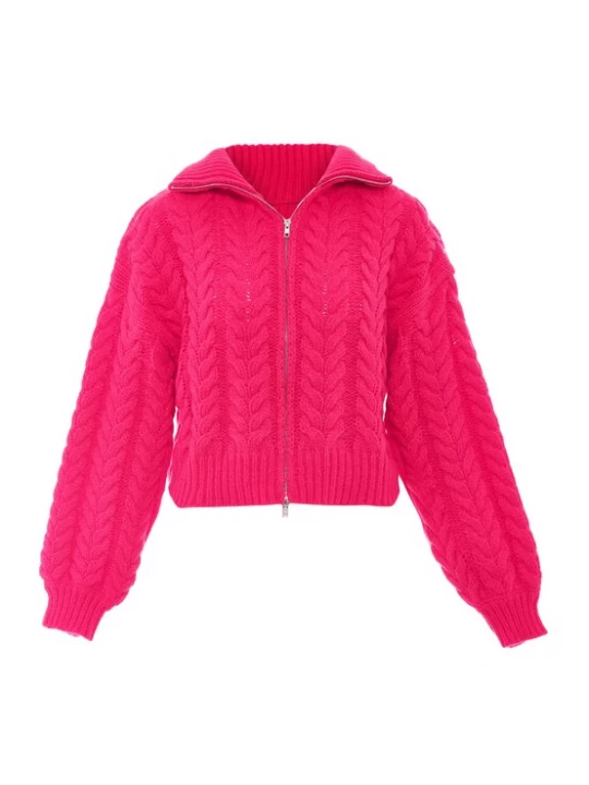 Foto van product Sookie Gebreid vest fuchsia