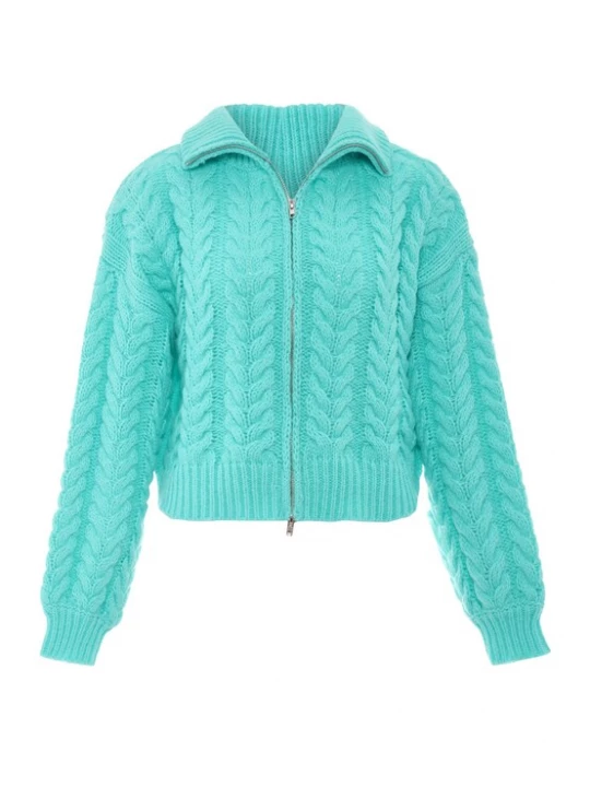 Foto van product Sookie Gebreid vest jade groen