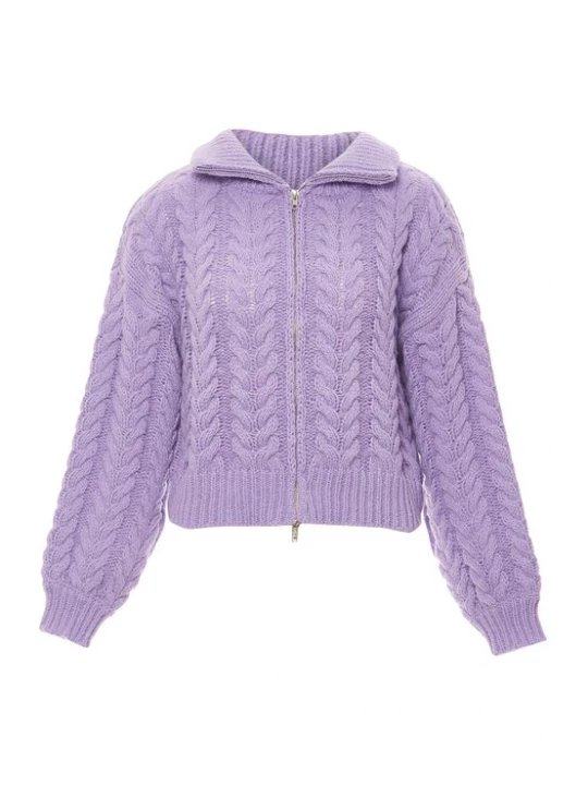 Foto van product Sookie Gebreid vest lavendel