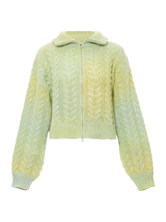 Foto van product Sookie Gebreid vest mintgroen / appel