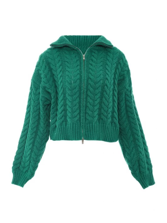 Foto van product Sookie Gebreid vest smaragd