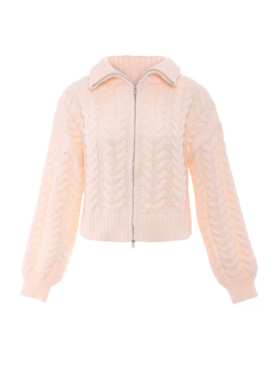 Foto van product Sookie Gebreid vest wolwit