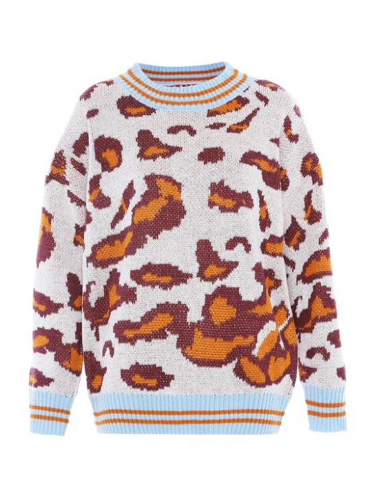 Foto van product Sookie Trui beige / bruin / oranje / wolwit