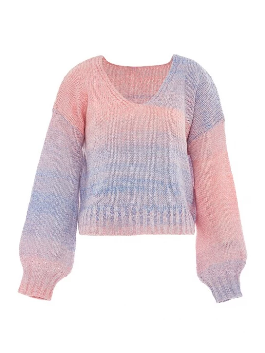 Foto van product Sookie Trui blauw / donkerroze