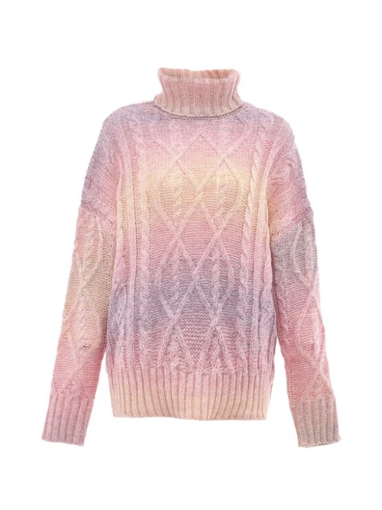 Foto van product Sookie Trui blauw / geel / sering / rosa