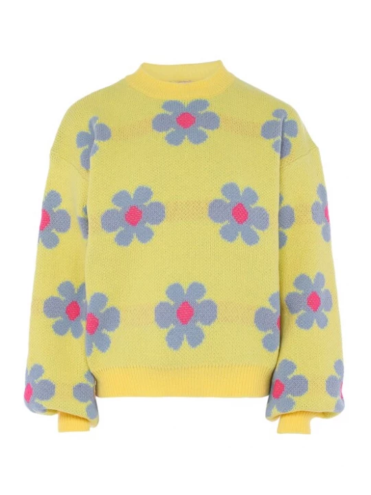 Foto van product Sookie Trui geel / lavendel / pink