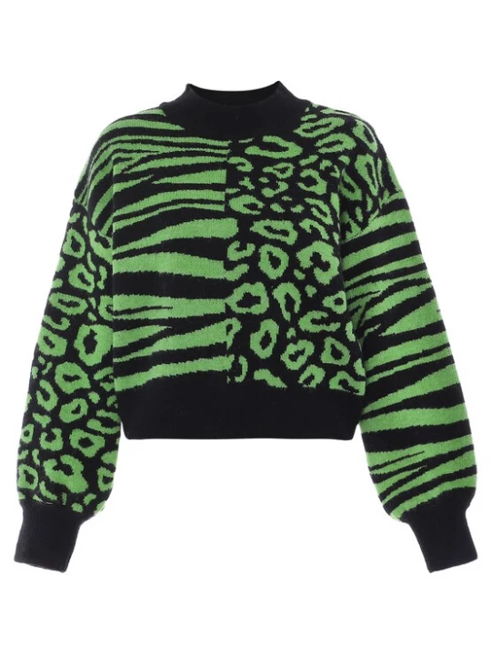 Foto van product Sookie Trui groen / zwart
