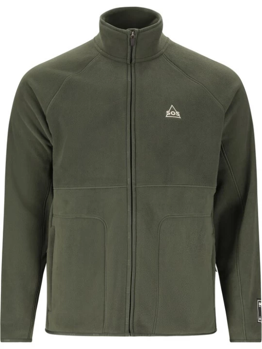 Foto van product SOS Funktionele fleece-jas 'Munson' donkergroen