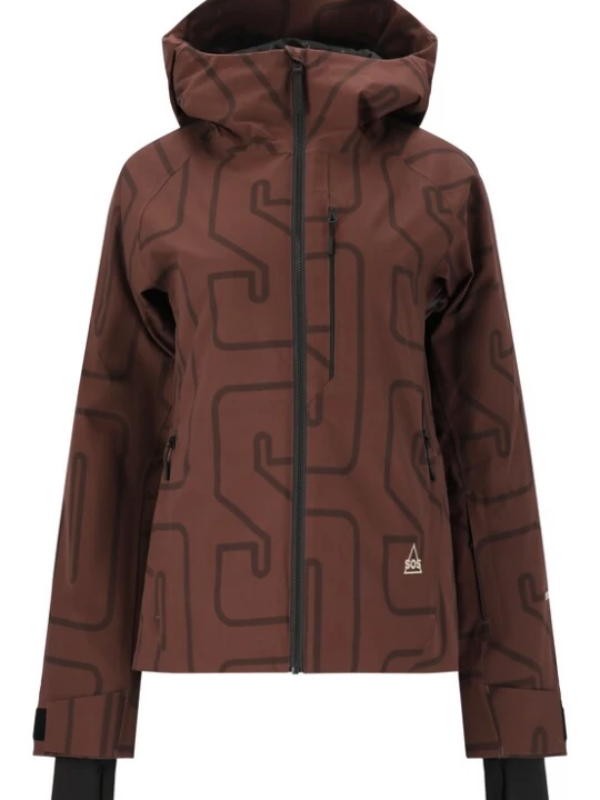 Foto van product SOS Outdoorjas 'Cervinia' bruin / zwart