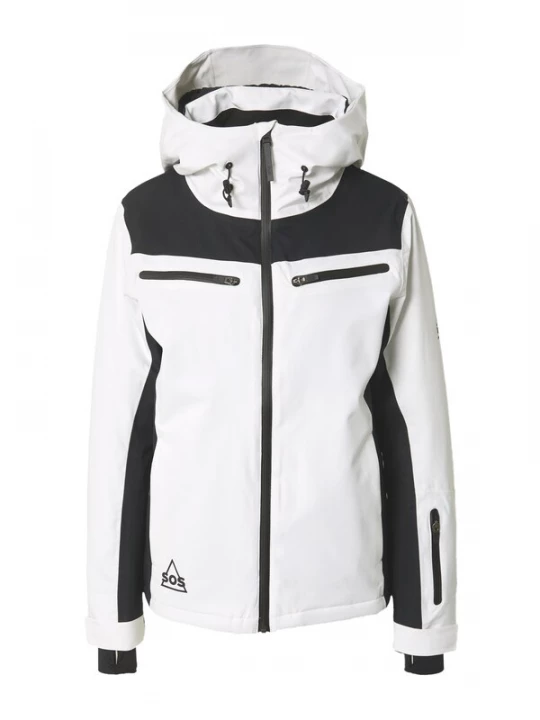 Foto van product SOS Outdoorjas 'Valley' zwart / wit