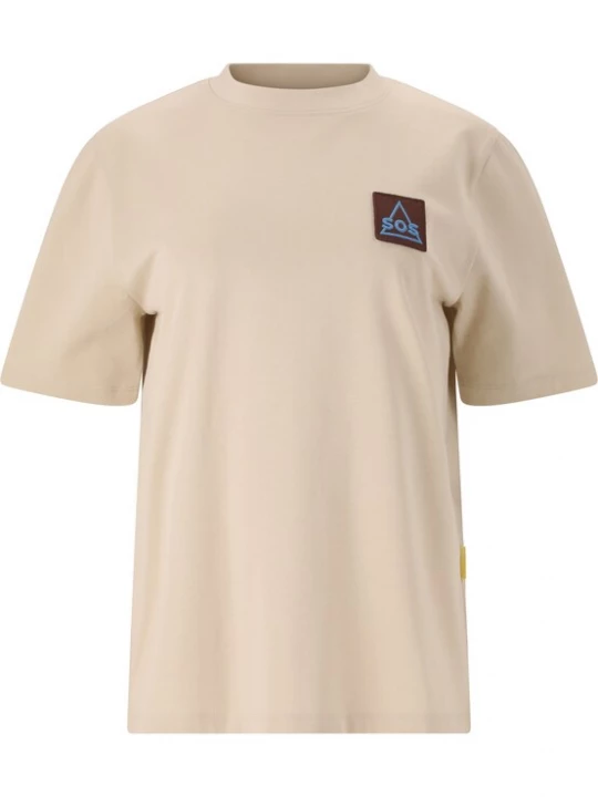 Foto van product SOS Shirt beige / royal blue / koningsblauw / bruin