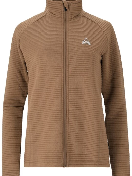 Foto van product SOS Sportief sweatvest 'Muju' lichtbruin / wit