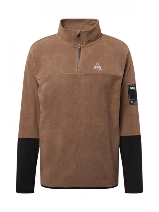 Foto van product SOS Trui 'Laax' lichtbruin / zwart / wit