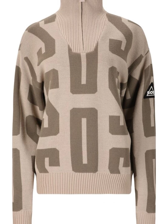 Foto van product SOS Trui 'Verbier' beige / kaki
