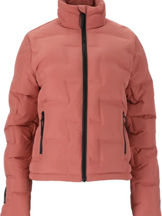 Foto van product SOS Winterjas 'Alagna' roestrood / zwart
