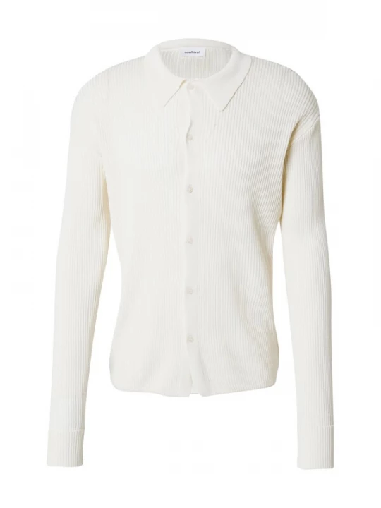 Foto van product Soulland Gebreid vest 'Paul' wit