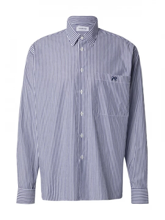 Foto van product Soulland Overhemd 'Vit' navy / wit