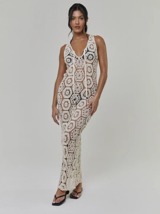 Foto van product South Beach Jurk crème