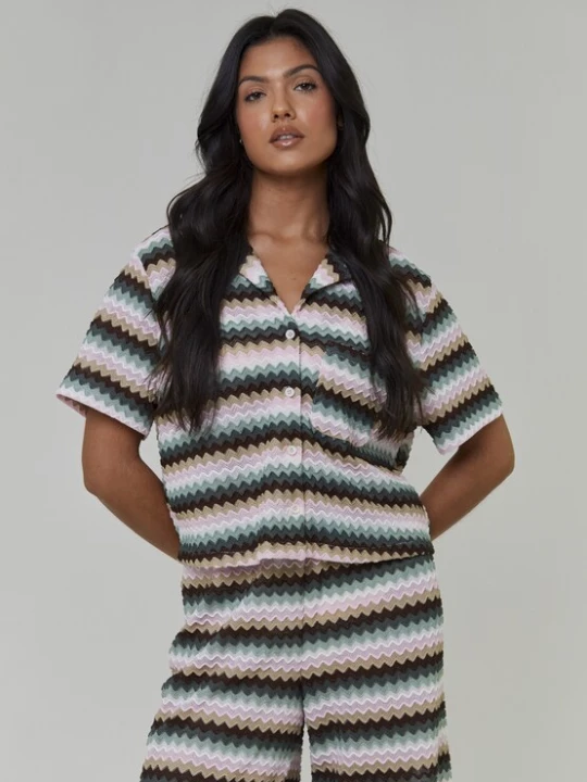 Foto van product South Beach Shirt gemengde kleuren / zwart / wit