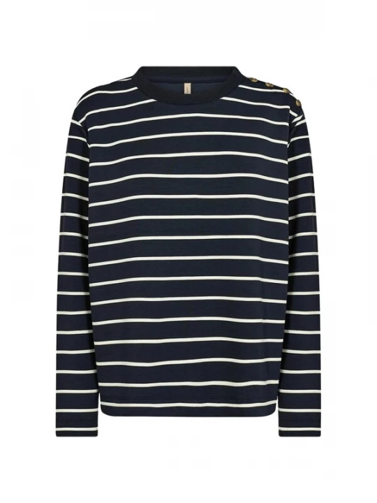 Foto van product Soyaconcept Blouse 'BARNI ' navy / wit