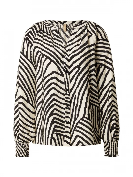 Foto van product Soyaconcept Blouse 'Becca 1' zwart / offwhite