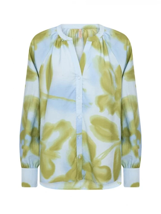 Foto van product Soyaconcept Blouse 'Cate' lichtblauw / groen