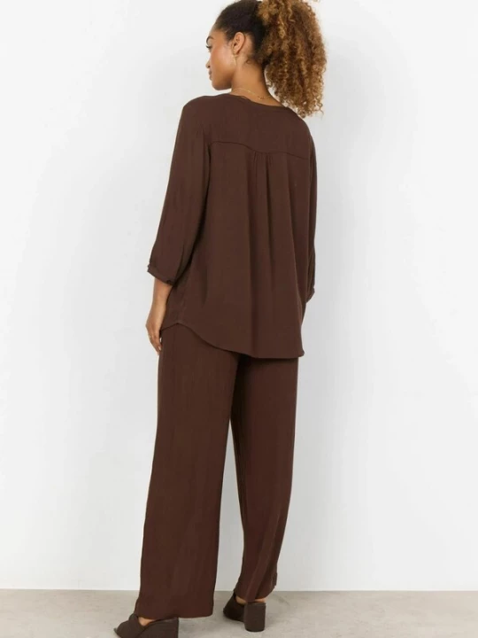 Foto van product Soyaconcept Blouse 'Ruth' chocoladebruin