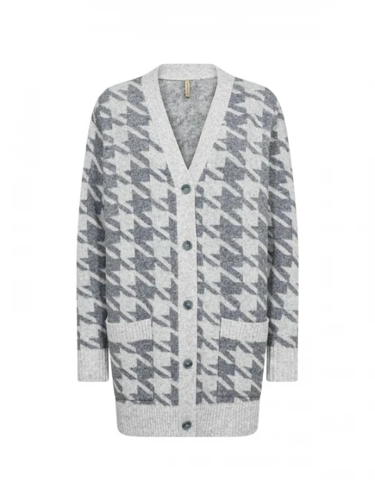 Foto van product Soyaconcept Gebreid vest 'Ine 2' grijs / offwhite