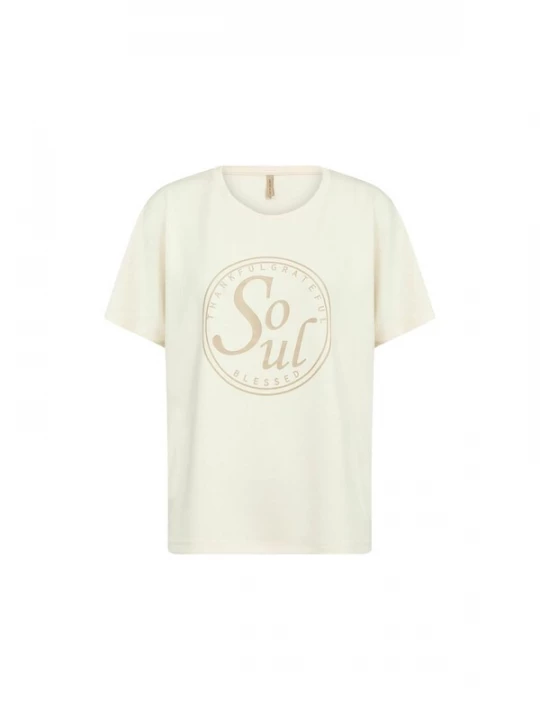 Foto van product Soyaconcept Shirt 'Banu 301' crème / taupe