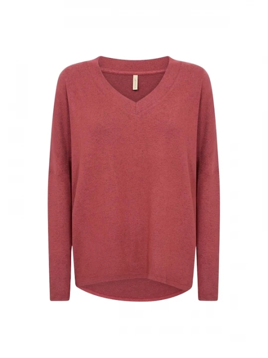 Foto van product Soyaconcept Shirt 'Biara' rood gemêleerd