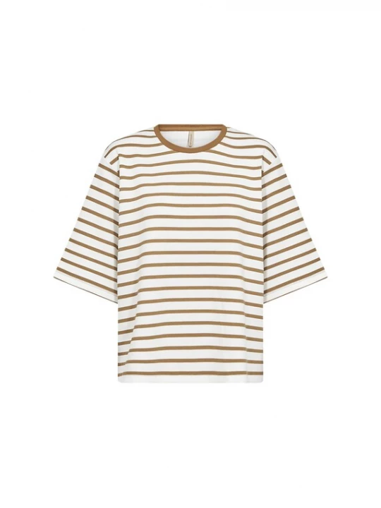 Foto van product Soyaconcept Shirt bruin / wit