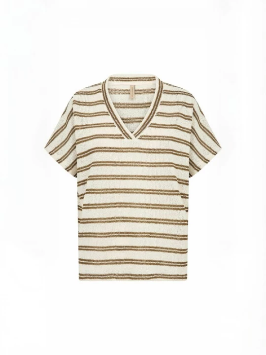 Foto van product Soyaconcept Shirt 'Frey' crème / mosterd