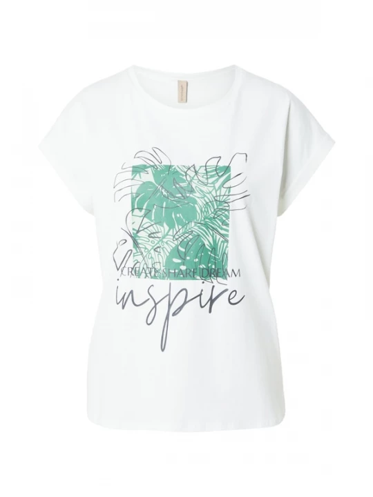 Foto van product Soyaconcept Shirt 'RINA FP 17' groen / zwart / wit