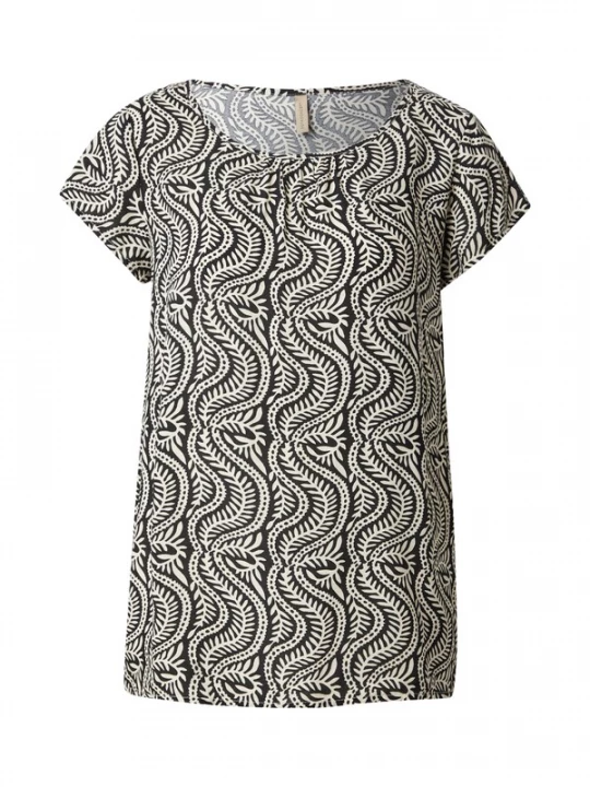 Foto van product Soyaconcept Shirt 'ROSITTA 1' zwart / wit