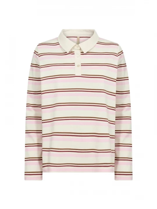 Foto van product Soyaconcept Shirt 'SC-Base' donkerbruin / rosa / wit