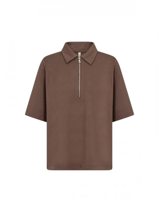 Foto van product Soyaconcept Shirt ' SC ' donkerbruin