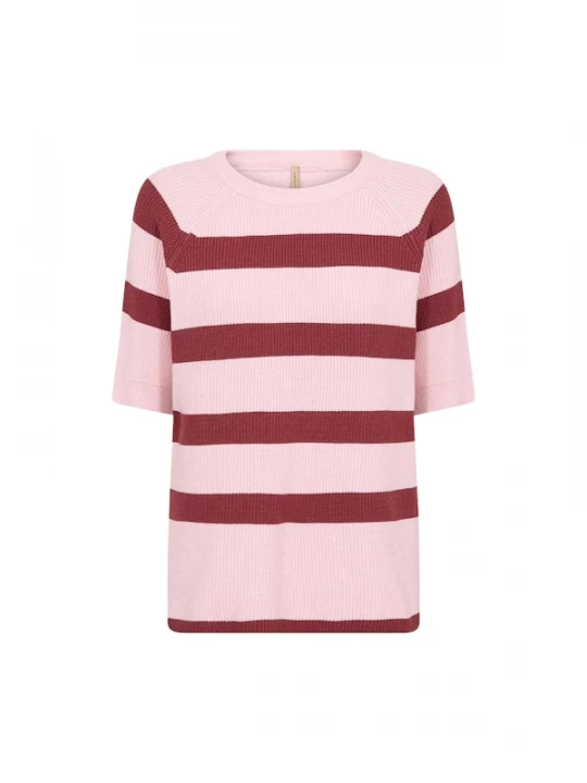Foto van product Soyaconcept Top ' SC-KANITA ' pink / rood gemêleerd