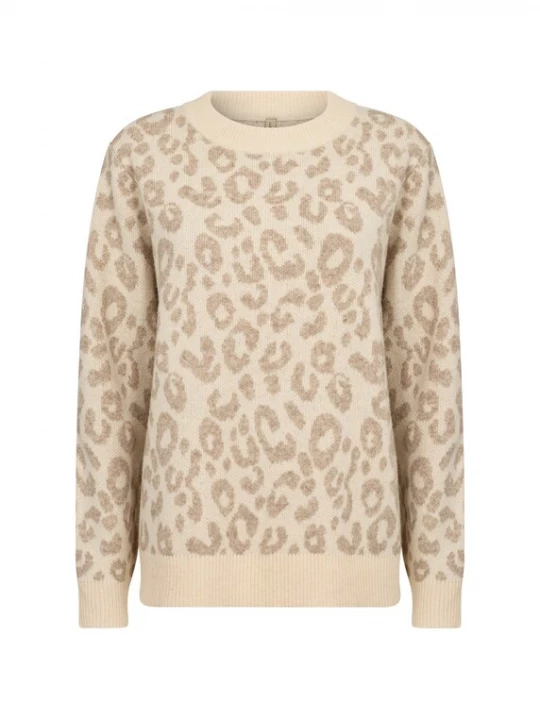 Foto van product Soyaconcept Trui 'Ine 3' sand / donkerbeige