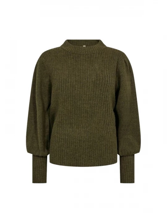Foto van product Soyaconcept Trui 'Nessie 60' olijfgroen