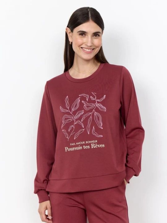 Foto van product Soyaconcept Trui 'SC-Banu 317 Oxbloodred sweater' bordeaux